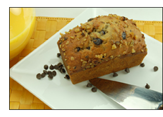 Banana Walnut Chocolate Chip Bread